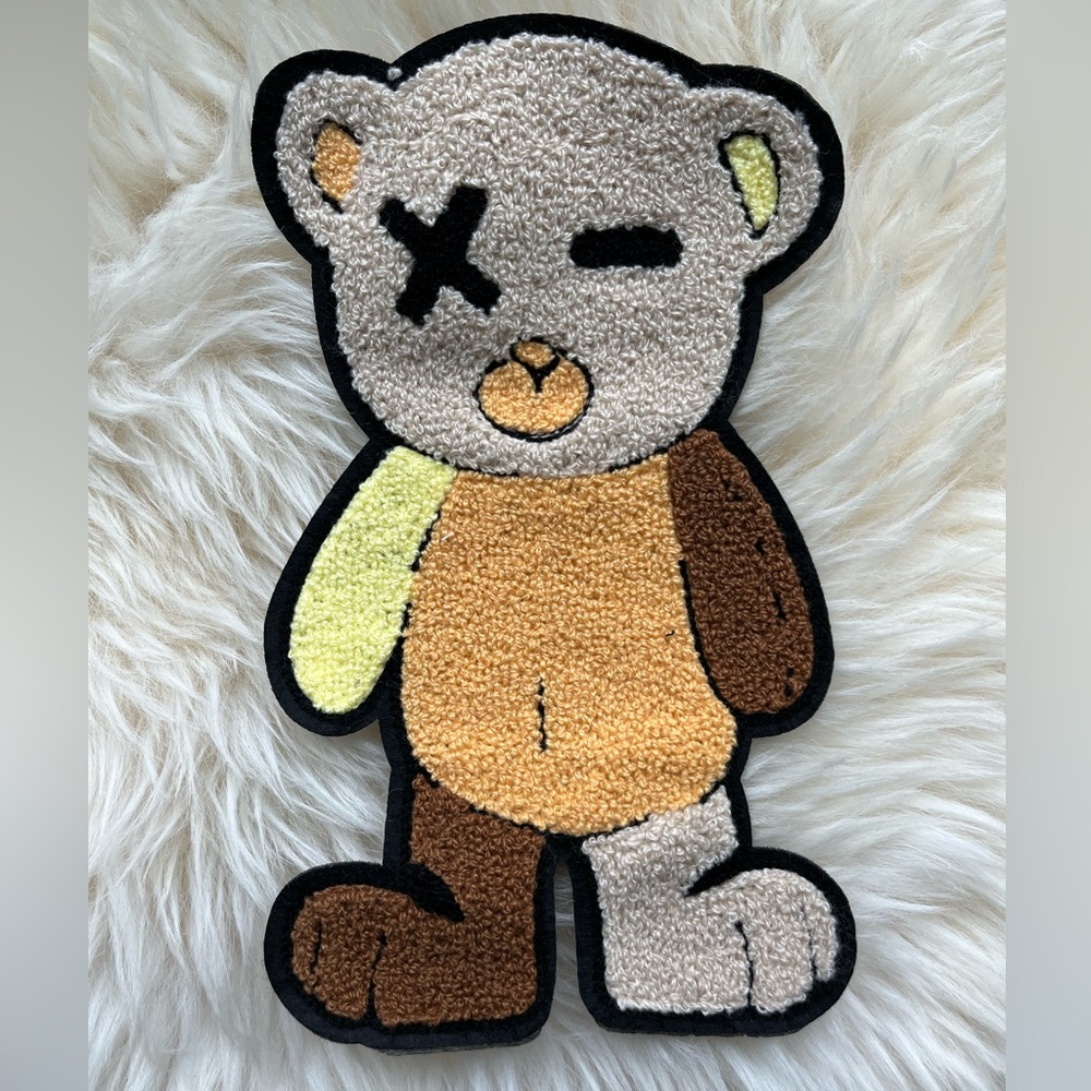 Large Fuzzy Teddy Patch